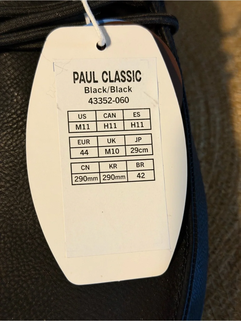 NWT Mens size 11 Hey Dude Paul Classic Causal Shoes Black Cozy Lining